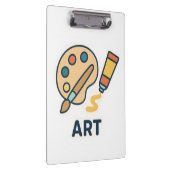 Onderwerp van de kunst – Paint Palette & Brush Klembord (Rechts)