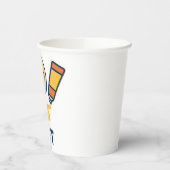 Onderwerp van de kunst – Paint Palette & Brush Papieren Bekers (Links)