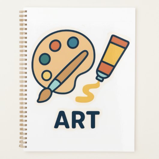Onderwerp van de kunst – Paint Palette & Brush Planner (Voorkant)