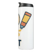 Onderwerp van de kunst – Paint Palette & Brush Thermosbeker (Geroteerd rechts)