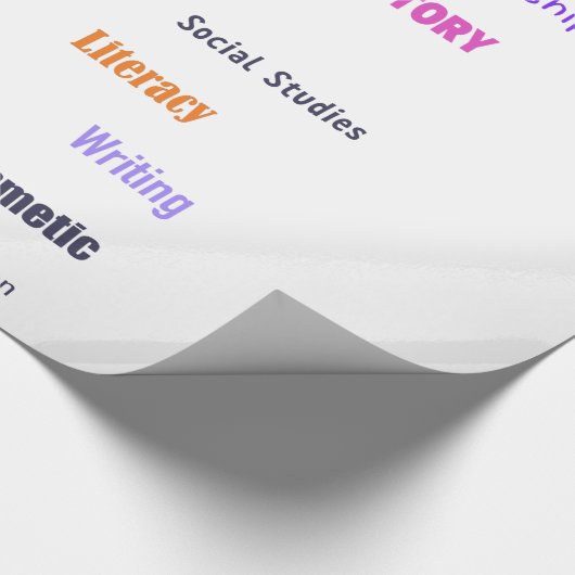 Onderwerpen voor de basisschool cadeaupapier (Hoek)