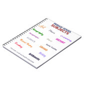 Onderwerpen voor de basisschool notitieboek (Linkerzijde)