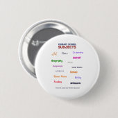 Onderwerpen voor de basisschool ronde button 5,7 cm (Voorkant /achterkant)