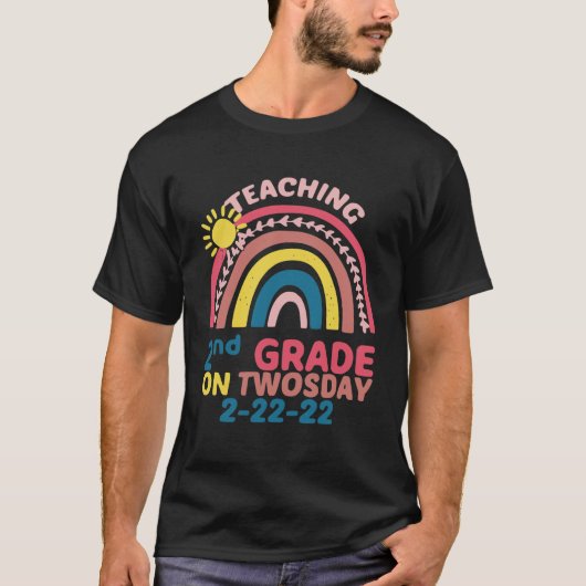 Onderwijs 2e graad op twee dagen - Regenboog T-shirt (Voorkant)