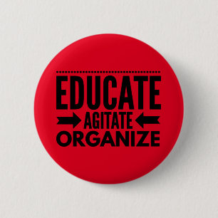 Onderwijs, Agitate, Button organiseren