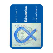 Onderwijs Awareness Angel Custom Magnet Magneet (Verticaal)