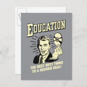 Onderwijs: Best Thing Record deal Briefkaart (Voorkant / Achterkant)