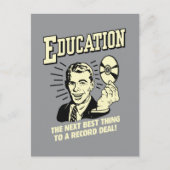 Onderwijs: Best Thing Record deal Briefkaart (Voorkant)
