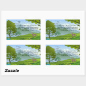 Onderwijs Boek Bord Rechthoekige Sticker (Vel)