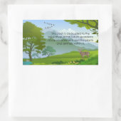 Onderwijs Boek Bord Rechthoekige Sticker (Tas)