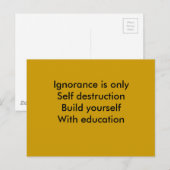 Onderwijs Briefkaart (Voorkant / Achterkant)