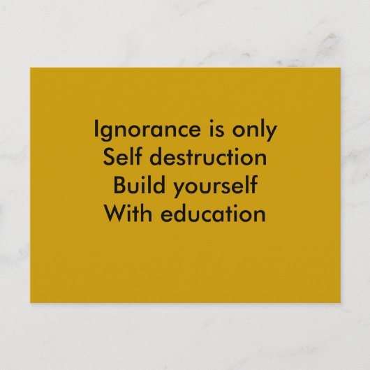 Onderwijs Briefkaart (Voorkant)