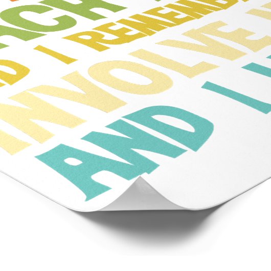 Onderwijs citaat van de Tekst impliceert me Klassi Poster (Hoek)