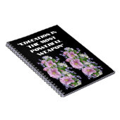 Onderwijs citaten Aangepaste Bloem Foto tekst Spir Notitieboek (Rechterzijde)