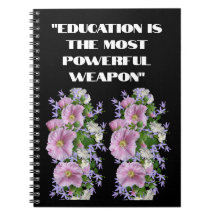 Onderwijs citaten Aangepaste Bloem Foto tekst Spir