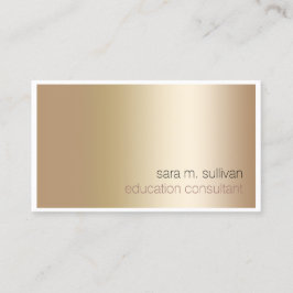 Onderwijs Consultant Elegant Bold Gold Minimalist Visitekaartje
