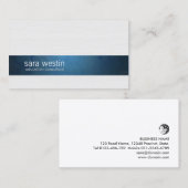 Onderwijs Consultant Elegant Stripe Visitekaartje (Voorkant / Achterkant)