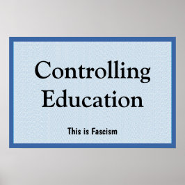 Onderwijs Controleren Poster