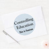 Onderwijs controleren ronde sticker (Envelop)
