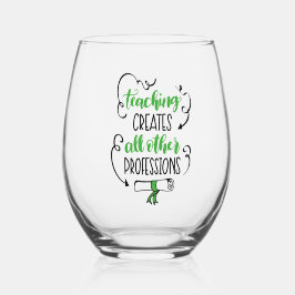 Onderwijs creëer alle andere beroepen wijnglas zonder voet