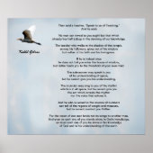 Onderwijs door Kahlil Gibran Poster (Voorkant)