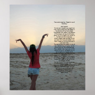 Onderwijs door Kahlil Gibran Poster