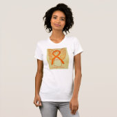 Onderwijs Drink Bewustmaking Ribbon Angel Shirt (Voorkant volledig)