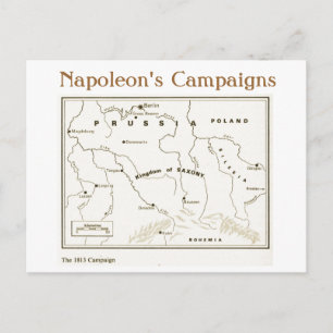 Onderwijs, geschiedenis, napoleon, de campagne van briefkaart