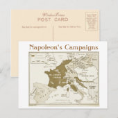 Onderwijs, geschiedenis, napoleon, Europa 1812 Briefkaart (Voorkant / Achterkant)