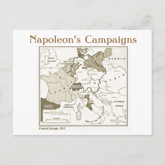 Onderwijs, geschiedenis, napoleon, Midden-Europa 1 Briefkaart (Voorkant)