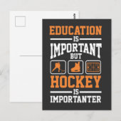 Onderwijs Ice Hockey Player Defence Forward Goalie Briefkaart (Voorkant / Achterkant)