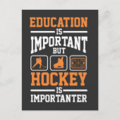 Onderwijs Ice Hockey Player Defence Forward Goalie Briefkaart (Voorkant)