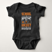 Onderwijs Ice Hockey Player Defence Forward Goalie Romper (Voorkant)