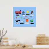 Onderwijs in het poster van kinderen over kleur (Keuken)