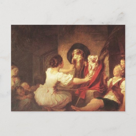 Onderwijs is alles van Jean Honore Fragonard P Briefkaart (Voorkant)