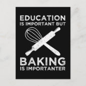 Onderwijs is belangrijk, maar het bakken is belang briefkaart (Voorkant)