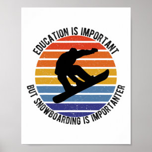 Onderwijs is belangrijk, maar het instappen is bel poster
