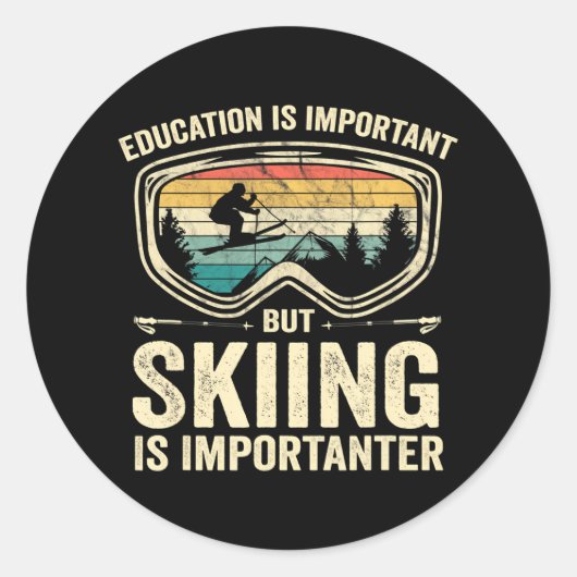 Onderwijs is belangrijk, maar het kiemen is belang ronde sticker (Voorkant)