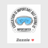 Onderwijs is belangrijk, maar het kiemen is belang sticker (Vel)