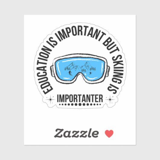 Onderwijs is belangrijk, maar het kiemen is belang sticker (Vel)