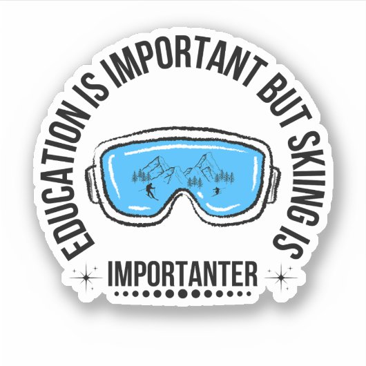 Onderwijs is belangrijk, maar het kiemen is belang sticker (Voorkant)