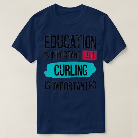 Onderwijs is belangrijk, maar het korten is belang t-shirt (Design voorkant)