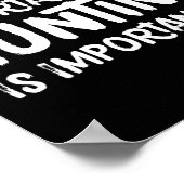 Onderwijs is belangrijk, maar jagen is belangrijk poster (Hoek)