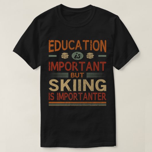 Onderwijs is belangrijk, maar kiemen is belangrijk t-shirt (Design voorkant)