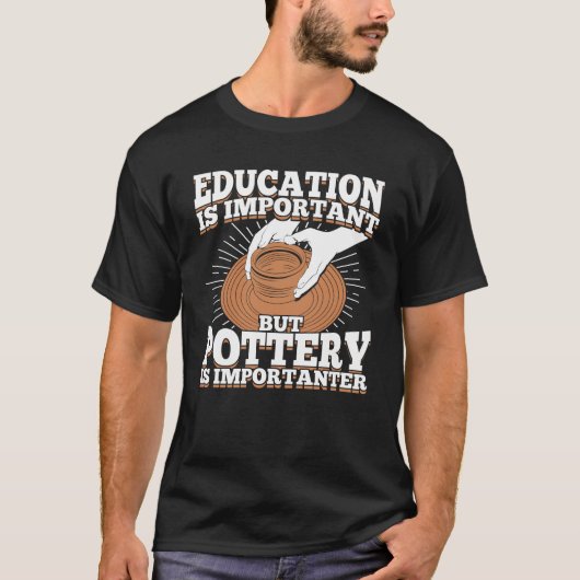 Onderwijs is belangrijk, maar potentieel is belang t-shirt (Voorkant)