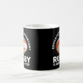 Onderwijs is belangrijk, maar Rugby is belangrijk Koffiemok (Center)