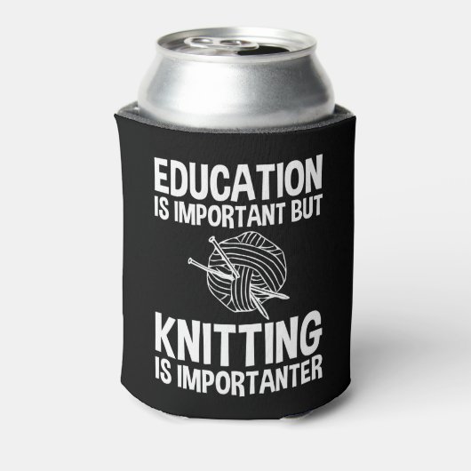 Onderwijs is belangrijk, maar sport is belangrijk blikjeskoeler (Blikje Achterkant)