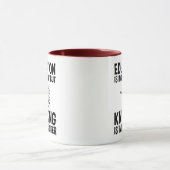 Onderwijs is belangrijk, maar sport is belangrijk mok (Midden)