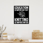 Onderwijs is belangrijk, maar sport is belangrijk poster (Keuken)