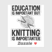 Onderwijs is belangrijk, maar sport is belangrijk sticker (Vel)